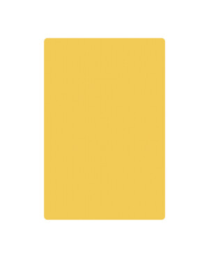 Chopping Board High Density Yellow 24x18x1.5" 60.96x45.72x3.81cm 1 Per Case