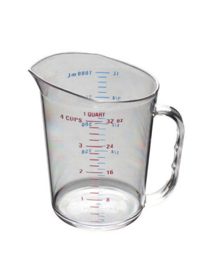 Measuring Jug Polycarbonate 1Ltr 1 Per Case