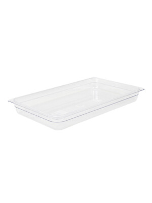 Gastronorm Clear Polycarbonate 1/1 65mm Deep 1 Per Case