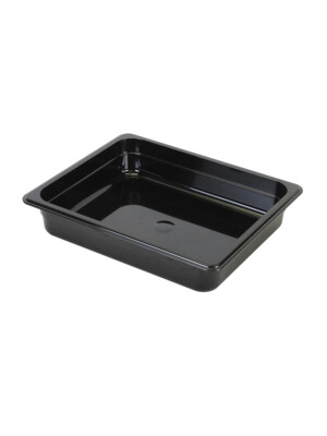 Gastronorm Black Polycarbonate1/2 150mm Deep 1 Per Case