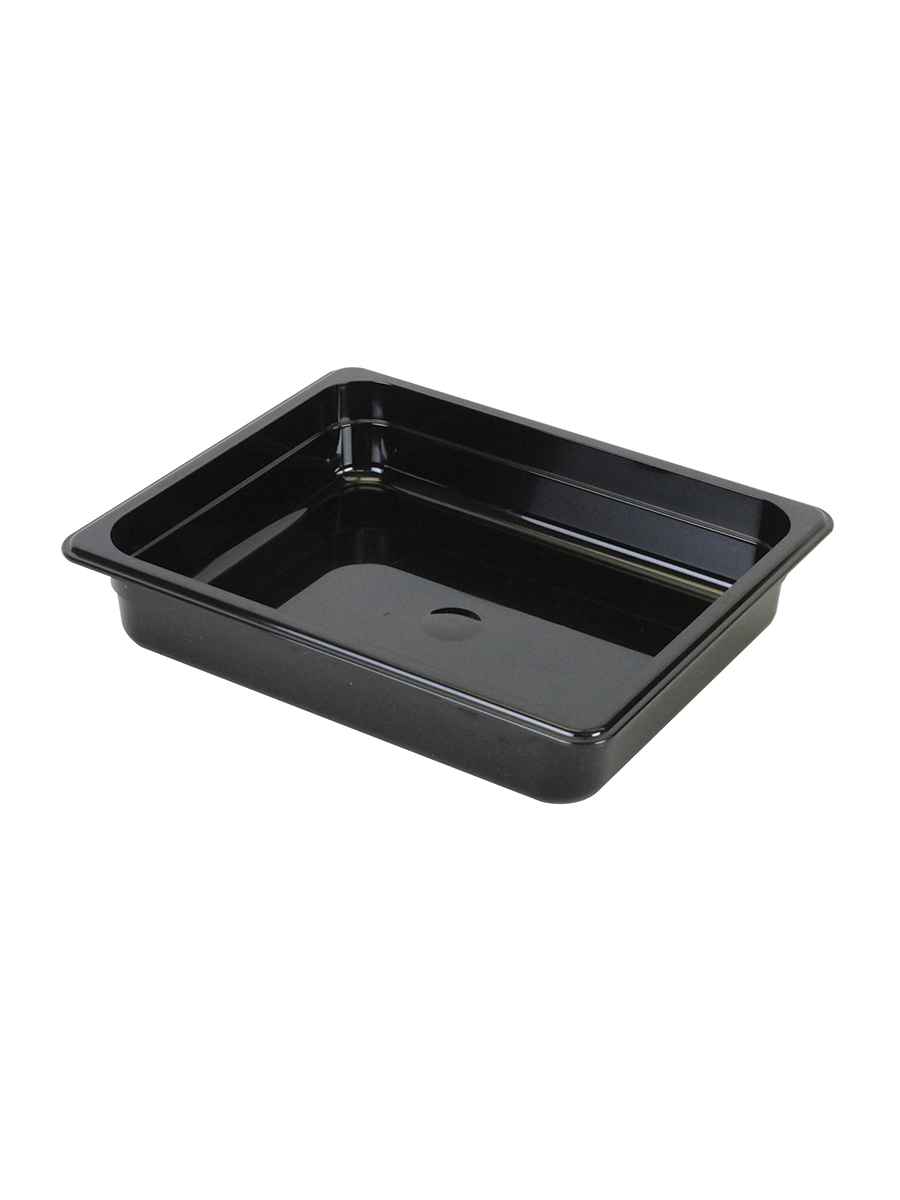 Gastronorm Black Polycarbonate1/2 150mm Deep 1 Per Case