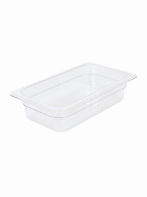 Gastronorm Clear Polycarbonate 1/4 100mm Deep 1 Per Case