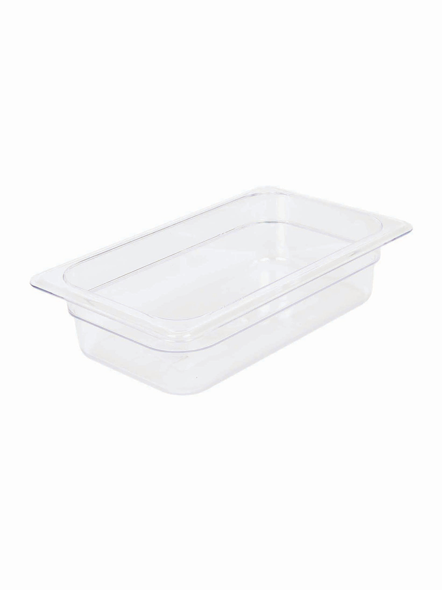 Gastronorm Clear Polycarbonate 1/4 100mm Deep 1 Per Case