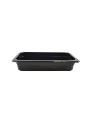 Gastronorm Black Polycarbonate1/4 150mm Deep 1 Per Case