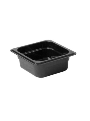 Gastronorm Black Polycarbonate1/6 65mm Deep 1 Per Case