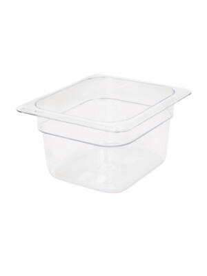 Gastronorm Clear Polycarbonate 1/6 150mm Deep 1 Per Case