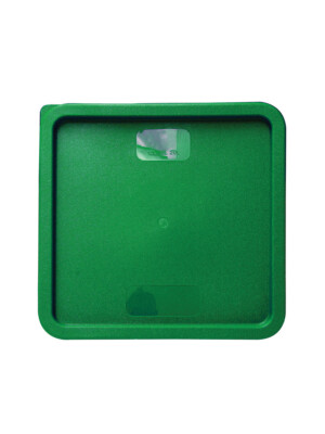 Square Lid For Square Food Storage Container Green 1.9Ltr 2Qt & 3.8Ltr 4Qt 1 Per Case