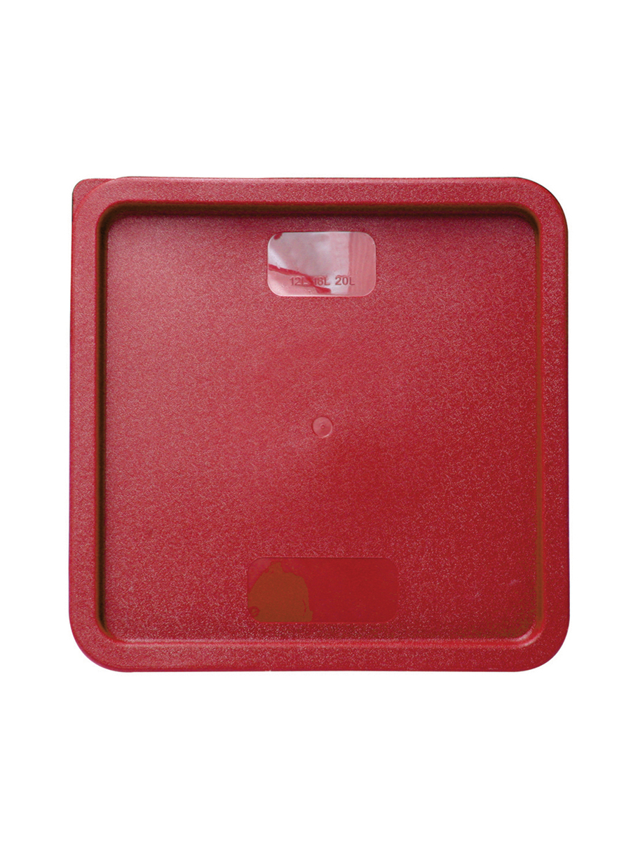 Square Lid For Square Food Storage Container Red 5.7Ltr 6Qt & 7.6Ltr 8Qt 1 Per Case