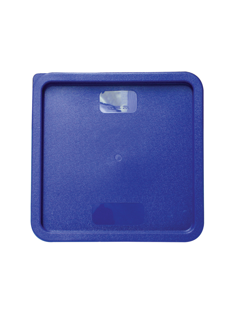 Square Lid For Square Food Storage Container Blue 11.4Ltr 12Qt & 20.8Ltr 22Qt 1 Per Case