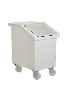 90Ltr Ingrident Bin White On Wheels 1 Per Case