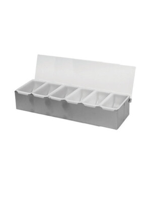 Condiment Dispenser 6 Compartment 1 Per Case