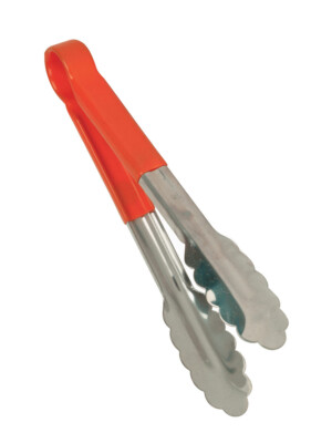 Food Tongs Red 25.4cm 10" 1 Per Case