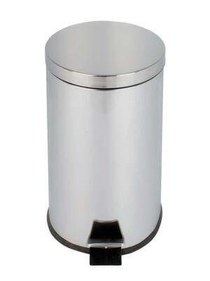 Round Pedal Mirror Stainless Steel Bin 20L 1 Per Case
