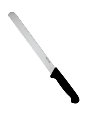 Serrated Slicer Black 25.40cm 10" 1 Per Case