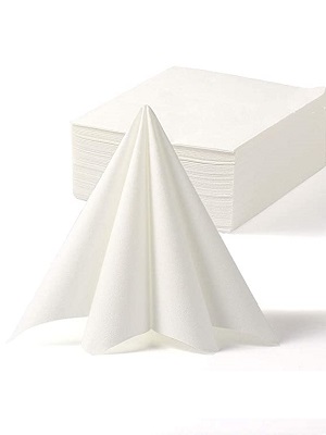 White 8 Fold 2ply Napkins 40x40cm 8x250's Per Case