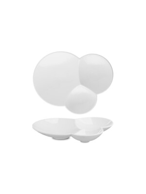 Event Buffet Sectional Finger Plate Boat 6 Per Case