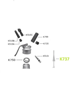 Spare Parts: K737 Cleaning Brush 1 Per Case
