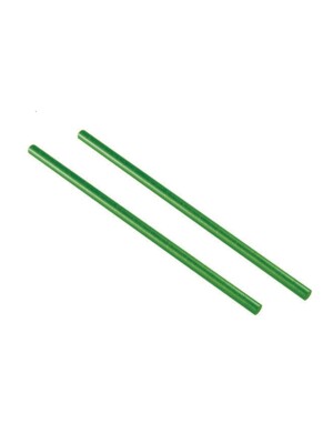 PLA Green Bendy Straws 20.3cm 8Inch 6mm Diam 40x250's Per Case