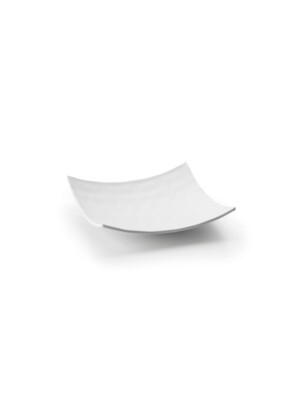 Melemine organic White Square tray 25x25cm,9.4x9.4" 1 Per Case