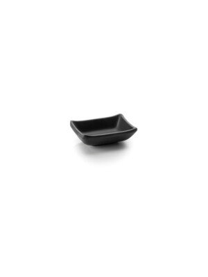 melemine Organic Black Sauce Tray Mini 9x7cm, 3.5x2.75" 1 Per Case