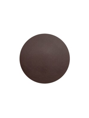 Lether Individual Placemat Round Brown 40cm 15.75" 1 Per Case