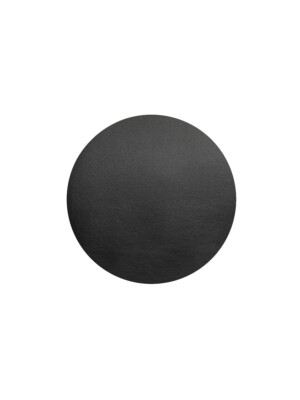 Leather Indvidual Placemat Round Black 40cm 15.75" 1 Per Case