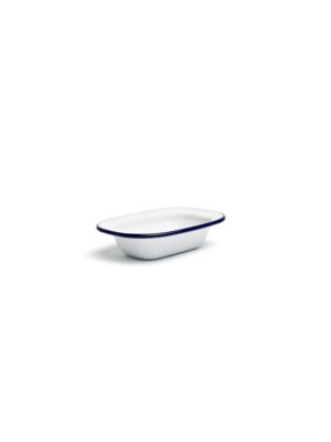 Enamelled Rectangular dish 12x16x3cm,4.7x6.2x1.2" 1 Per Case