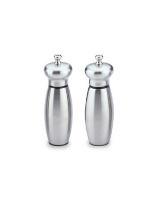 Inspire Stainless Steel Mirror 2 Piece Salt Mill Pepper Mill 15cm,6" 1 Set Per Case