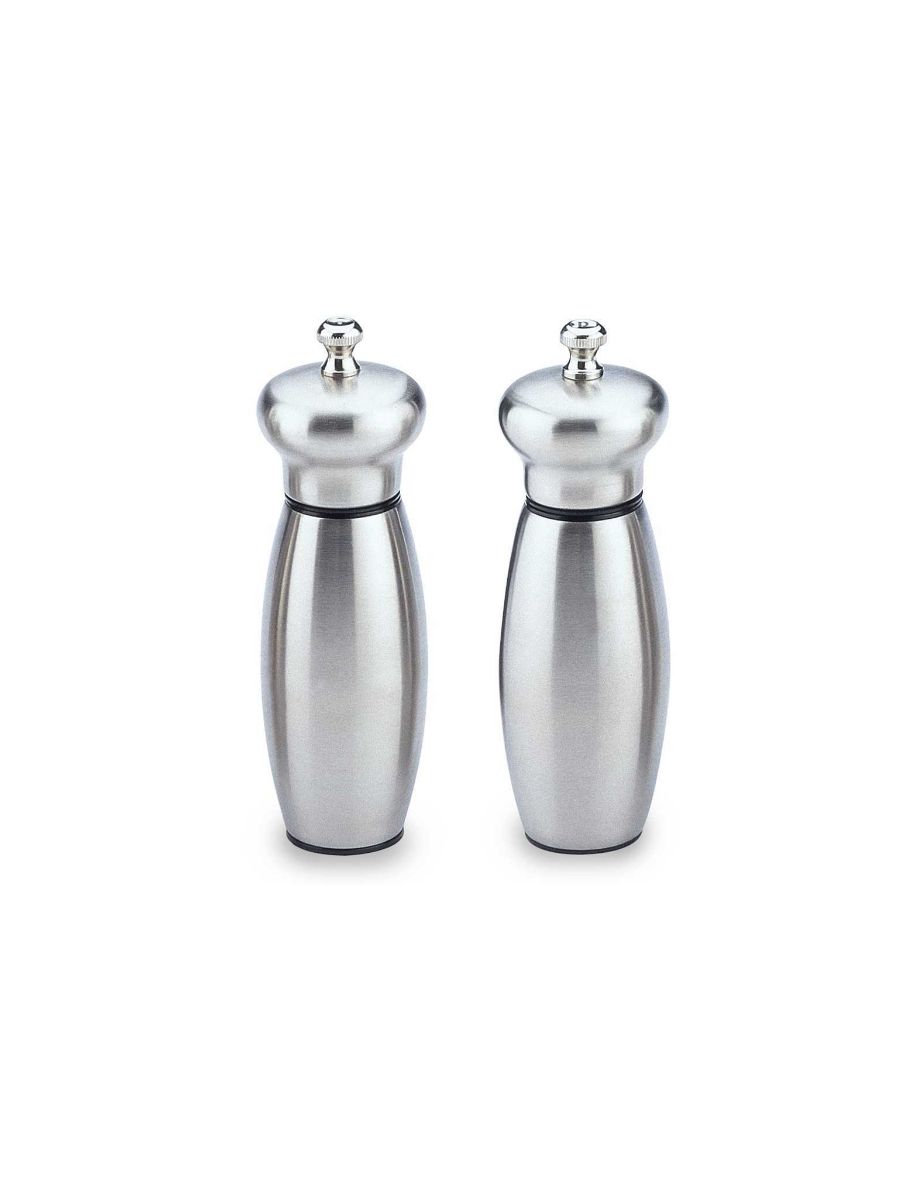Inspire Stainless Steel Mirror 2 Piece Salt Mill Pepper Mill 15cm,6" 1 Set Per Case