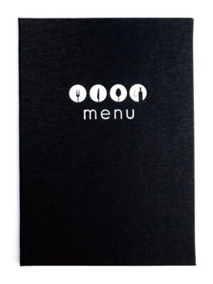 Menu Cover 23x32cm (A4) 4 pages for inserts (8 display Windows)