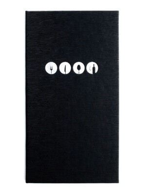 Menu Cover16x28.5cm 4 pages for inserts (8 display Windows)