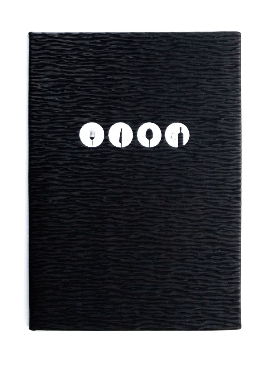 Menu Cover 17x23.5cm (A5) 4 pages for inserts (8 display Windows)