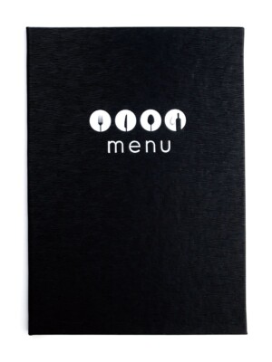 Menu Cover 23x32cm (A4) Flaps Fixed to the Cover (8 display Windows)