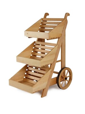 3-Tier Floor-Standing Display Stand / Cart by Gadsby
